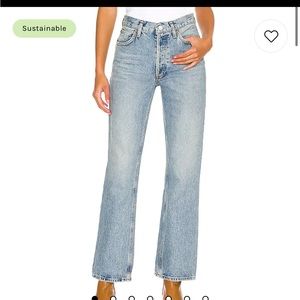 Agolde mid rise relaxed boot cut